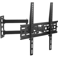 TV-Wandhalterung, TV-Wandhalterung für 26-55 Zoll Fernseher, ultradünne TV-Wandhalterung, robuste TV-Wandhalterung, max. VESA 400 x 400 mm, 15 kg Kapazität