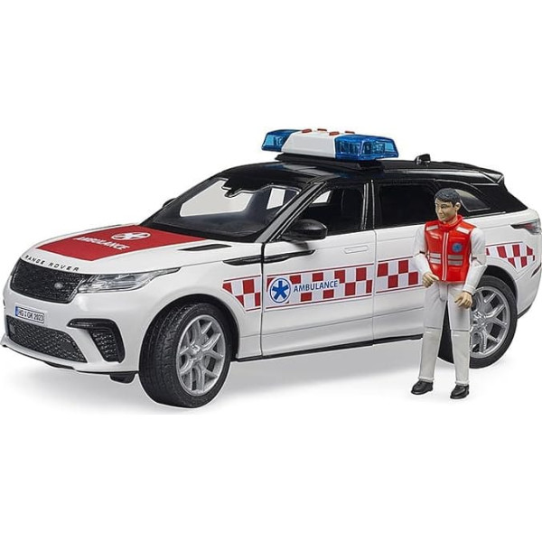 bruder 02885 - Range Rover Velar Emergency Medical Vehicle with Driver and Light & Sound Module - 1:16 Vehicles, Emergency Vehicles, Ambulance, Ambulance, Emergency Vehicles
