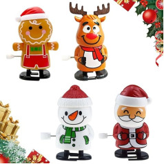 4* Weihnachtsspielzeug: Weihnachtsmann, Schneemann, Rentier, Lebkuchenmann, Kindern viel Spielspaß bereitet.