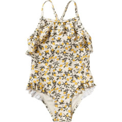 Salted Stories SASS25-071SAO Sleeveless Ruffle Swimsuit - Lemons/Shortbread (Size 62-68)