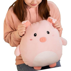 16 Inch Cuddly Soft Pig Plush Pillow Cute Pink Pig Stuffed Toy Pigs Kids Stuffed Animals Plush Toys Gift for Birthday Valentine's Day Christmas