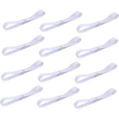 VICASKY Pack of 12 Nappy Buttons, Baby Hooks, Refills, You Stick Firm, Reusable Cloth Nappies, Car Accessories, Hanging Belt Container, Dog Nappies, Male Bucket, Arm, Large, White, Elastic