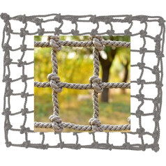 Kletternetz für Kinder - Kletternetz Spielplatz - Slackline Kletternetz - Kletternetz für Rahmen - Kinder Sicherheitsnetz Klettergerüst Netz - Hinterhof Spielplatz12mm-12cm, 2x6m(6.6x20ft)