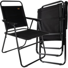Makšķerēšanas krēsls melns 25470