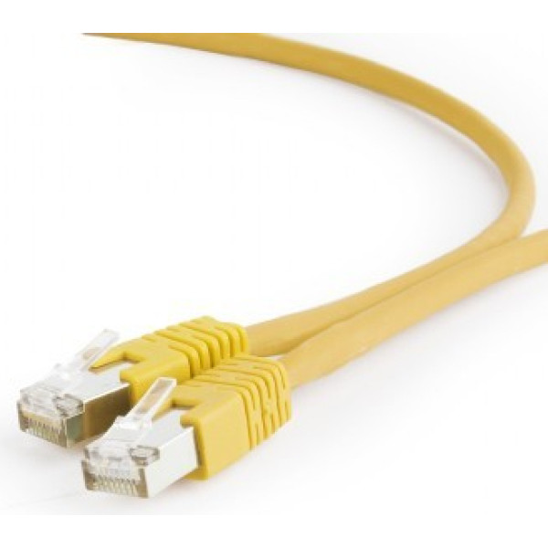 Patch cord cat.6a s/ftp lszhcu 0.25m dzeltens