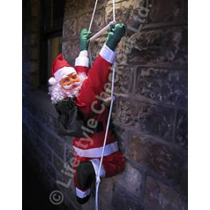 sol90 90cm Santa Climbing Rope Ladder Outdoor Christmas Garden Decoration
