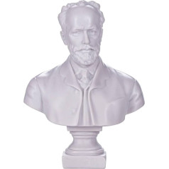 danila-souvenirs Russian Composer Pyotr Tchaikovsky Marble Bust Statue Sculpture 19.5 cm