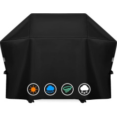 ZBXFCSH Heavy Duty BBQ Cover Fits Napoleon 61500 Prestige PRO 500 and Prestige 500 Gas Grills, All Weather Protection Waterproof Cover Black