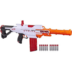 Nerf Ultra Strike Motorised Blaster, 10 NERF AccuStrike Ultra Darts, 10 Dart Clip Magazine, Only for Nerf Ultra Darts, F6024U50, Multi