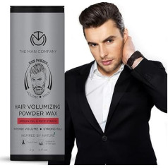 The Man Company Hair Volume Powder Wax for Men 5 g | 24 Hours Strong Hold with Matte Finish | 100% Natural and Safe Hair Styling Powder | Paraben and Sulphate Free