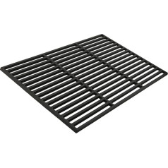 BBQ-TORO Cast Iron Grill Grate, Solid and Enamel, Different Sizes to Choose From, for Charcoal Grill, Gas Grill and More, 45 x 30 cm