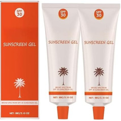 SPF 30 Orange Tanning Gel Moisturising Formula Waterproof Sunscreen Suitable for Face, Body, Solarium and Outdoor