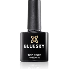 Bluesky Gel Nail Polish Top Coat Clear Long Lasting Chip Resistant 10ml (Requires Curing Under UV LED Lamp)
