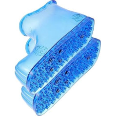 COLLBATH Fußbadschuhe mit Massagefunktion Rutschfeste Fußsohle Wiederverwendbare Spa badeschuhe zur Fußpflege und Entspannung Bequemes Fußsoak Zuhause Geschenkidee für Eltern und Senioren
