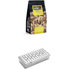 Weber 17621 Apple Wood Smoking Chips 700 g Subtle Sweet Apple Aroma Smoking Aroma