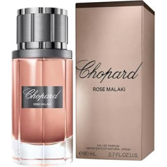 Chopard Rose Malaki 80ml - Eau de Parfum for Men - Spicy Floral Fragrance - Sensual Notes of Rose, Saffron, Patchouli and Cedar Wood - Transparent Glass Bottle