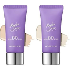 Perfect Cover Serum BB Cream, Serum BB Cream, Feuchtigkeitsspendende Foundation, Concealer, Wasserfest & Langanhaltend, Ölfrei, für alle Hauttypen