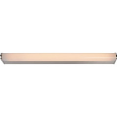 Lucide Jasper Mirror Light Bathroom LED x 12 W 3000 K, IP44, chrome matt, metal, 12 W, Satin Chrome, 58.8 x 7.8 x 4 cm