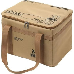 Isolierte Picknick-Kühltasche, 20L/33L Kapazität, faltbare Lebensmittelaufbewahrung, Camping, Strand, Grillen, Outdoor