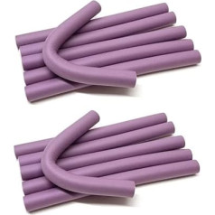 Soft Flexible Sponge Stick Hair Rollers Large Pack of 12