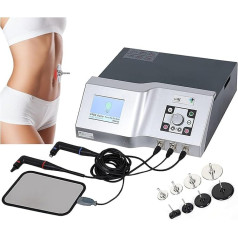 Body Slimming Machine, 448 kHz Weight Loss Fat Burner Beauty Device with 2 x Handles/8 x Control Head and 1 x Negative Plate, Adjustable Knob