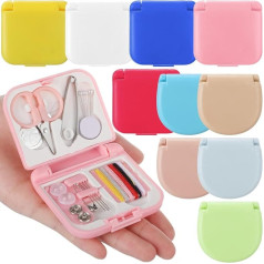 Daifunli Mini Sewing Kit, Mini Sewing Kit, Travel Sewing Kit in Bulk Pack, Portable Sewing Kit, Emergency Sewing Repair Kit, Mini Sewing Box with Sewing Thread, Scissors, Needles for Beginners