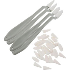 Gatuida 2 Sätze Skizzen Wischer Art Blender Schwamm Ersatzköpfe Ergonomisch Zeichnen Skizzieren Wischer Tool für Künstler Tragbar Langlebig