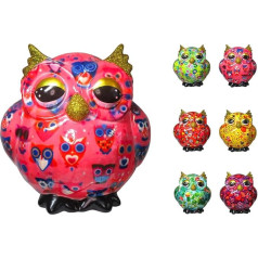 netproshop Pomme Pidou Ceramic Owl Piggy Bank, Selection: Owl Pink