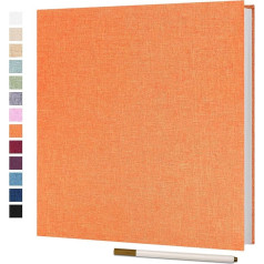 Vienrose Self-Adhesive Photo Album, 10 x 15 cm, Stick and DIY Large Linen Photo Album with 40 White Pages, Wedding Anniversary Birthday Gifts with a Ballpoint Pen, 33 x 32 cm