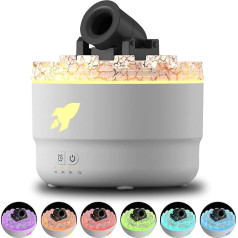 Aroma Diffuser, Air Humidifier with 7 Colour LED Lights, 2 Mist Modes, 3 Timing Automatic Shut-Off Function, Room Fragrance Fragrance Oil Diffuser for Bedroom, Office, Spa (White)