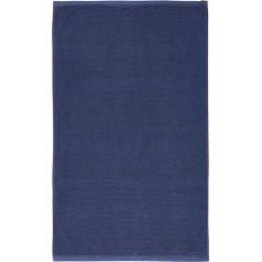 Essenza Connect Organic Bath Mat Plain Blue 60 x 100 cm 100% Cotton Terry Plain