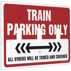 CakJuice Lichtschalter-Abdeckung, Zug, Parkplatz, Schalter, Wandplatte, Lichtschalterabdeckung, 3-fach, dekorative Wandplatten