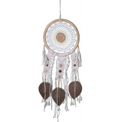 Large Dreamcatcher in Boho Style, 22 cm Diameter, Crochet Dream Catcher