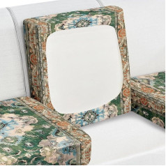 XPHZZL 1 x Sofa Seat Cushion Cover Sofa Cover Boho Washable Sofa Slipcover with Elastic Bottom for Living Room Furniture Green