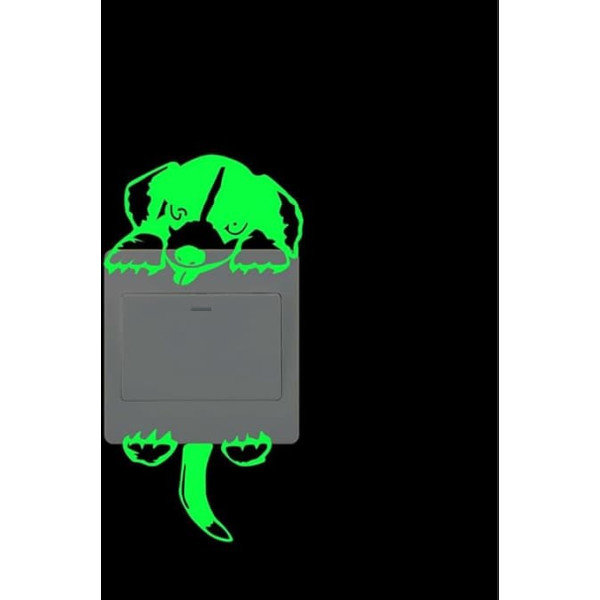 Wandaufkleber für Kinder - Leuchtende Lichtschalter-Aufkleber - Im Dunkeln leuchtende magische Wandaufkleber, Lichtschalter-Wandkunst, Wandbild, Paste, Raumdekoration