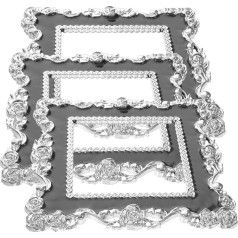 BESTYASH Pack of 3 European Style Socket Stickers, Rose Edge for Switches and Sockets for Living Room, Bedroom, Children's Room and