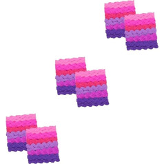 EXCEART Pack of 6 Water Wave Edge Belts Clothing Fringes for Sewing Zag Strip for Sewing Wavy Trim DIY Craft Tape Colourful Wave Band Zigzag Gift Ribbon Polyester Cut Out