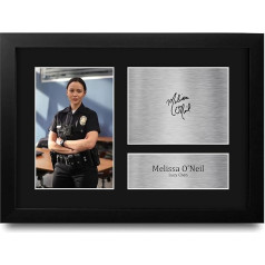 HWC Trading Melissa O'Neil The Rookie Lucy Chen Gifts Printed Signed Autograph Photo for TV Show Fans - A4 Framed