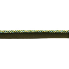 DecoPro 11 Meter Value Pack | Small, Multi-Coloured, Ocean Blue, Spring Green, Light Yellow, Alpine Green, 5mm Cord With Lip | Style# 0316MLT | Color: Summer Daze - PR17|36 Ft / 12 Yards