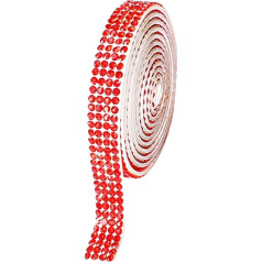 Glitter Rhinestone Ribbon 3ft per roll Self Adhesive Rhinestones for Wedding Cake Decorating Craft Embellishment