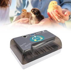 12 Eggs Incubator Digital Fully Automatic Incubator Automatic Rotation Hatcher Automatic Moisture Regulator Visible Cover for 9-35 Eggs