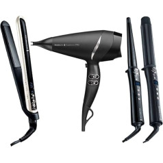 Remington Pearl hair styling set: Hair Dryer + Straightener + Curling Iron 32 mm + Conical Curling Iron