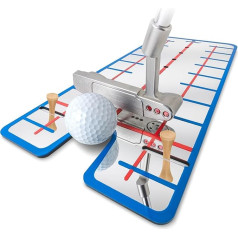 GoSports Unisex Youth Mirrors Putting Alignment Mirror XL, Designed Golfer, Blue, 16