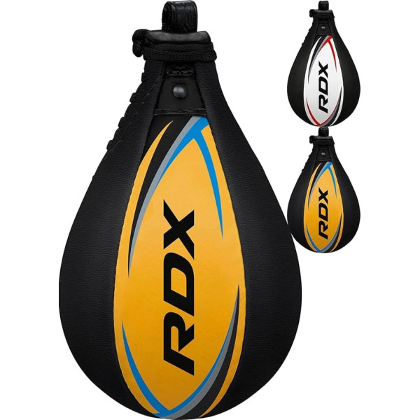 RDX Speed Bag Boxing Ball Hanging Swivel, Genuine Leather Dodge Striking Mount Kit Heavy Duty, MMA Muay Thai Punching Fitness Workout Kicking Martial Arts Training Home Gym Exercise Speedball
