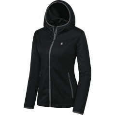 Little Donkey Andy Women's Lightweight Hooded Soft-shell Jacket for Running, Hiking, Windproof and Water-Repellent