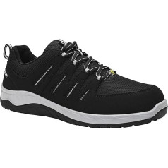 ELTEN Sicherheitsschuhe Maddox W Black-Grey Low ESD S3S, Damen und Herren, Textil, Stahlkappe, leicht, sportlich