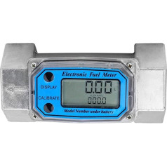 Turbine Flow Meter, Digital Turbine Flowmeter, Mini Fuel Flow Meter 15-120L, 1.5