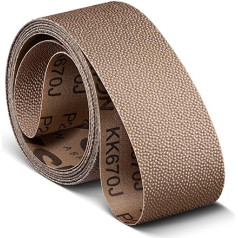 VSM Xelerion KK670J Sanding Belt | 25 x 2370 mm | Flexible Fabric Sanding Belt for Stainless Steel, Aluminium & Steel | Homogeneous Finish up to High Gloss | Pack of 20 | Choice of Grit A080 / P240