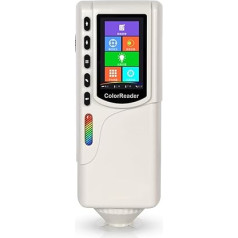 CR5 Tragbarer Farbleser, Kolorimeter, digitales, präzises, Farbunterschiedsmessgerät, Tester for Textilgarn-Farbtest Zur Farbqualitätskontrolle(Textile Testing)