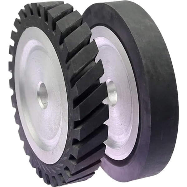 150 x 25 x 20 mm Gummi-Kontaktrad for Bandschleifer(Serrated Rubber)